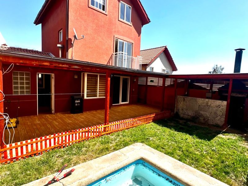 Casas en Puente Alto | Casa Condominio Sta María Peñon 4 Dorm 3 Baños Piscina y Quincho