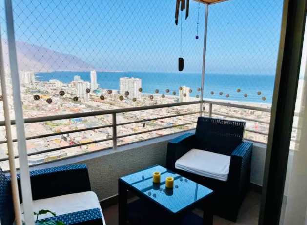 Departamentos en Iquique | Panorámico 3 Dorm 2 Baños Piso 26 Vista al Mar, Estacionamiento y Bodega
